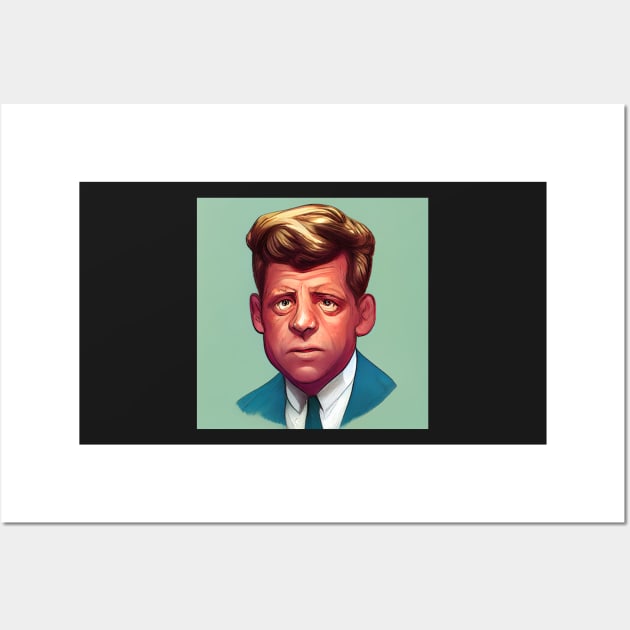 John. F. Kennedy | Comics style Wall Art by ComicsFactory